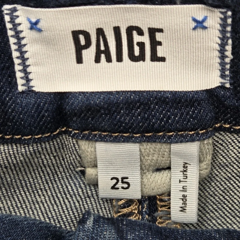 Paige Jeans 25 Dion‎ Cargo Gracie Lou High Rise Flare Stretch Denim Womens EUC